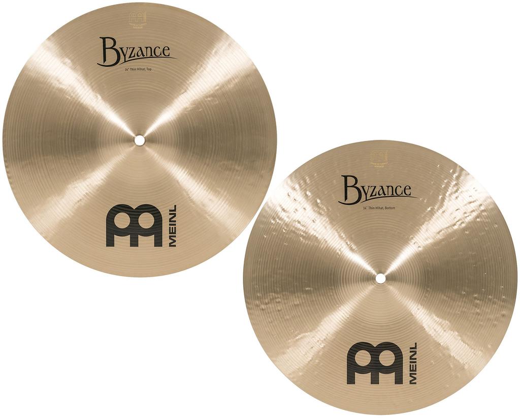 MEINL Byzance Traditional Series Cymbal Thin Hihat Pair B14TH Hi-hat 14" []