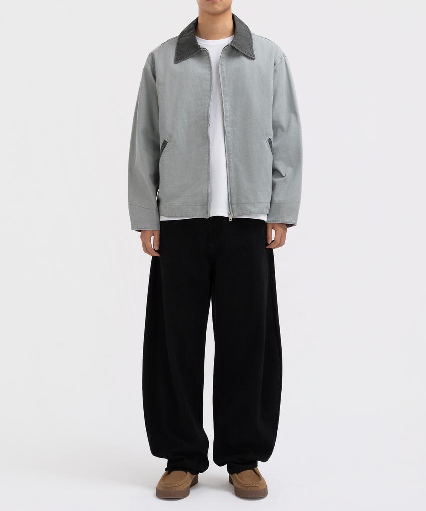 Underoff Soft Wash Cotton Work Jacket Black