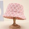 Winter Lady Bucket Hat With Plaid Pattern And Warm Fleece For Outdoor Casual Wear