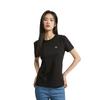 Calvin Klein T-shirt Minimaliste Imprimé Décontracté Couleur Unie Col Rond Manches Courtes Confortable Hauts pour Femmes Noir Espace J221165BEH