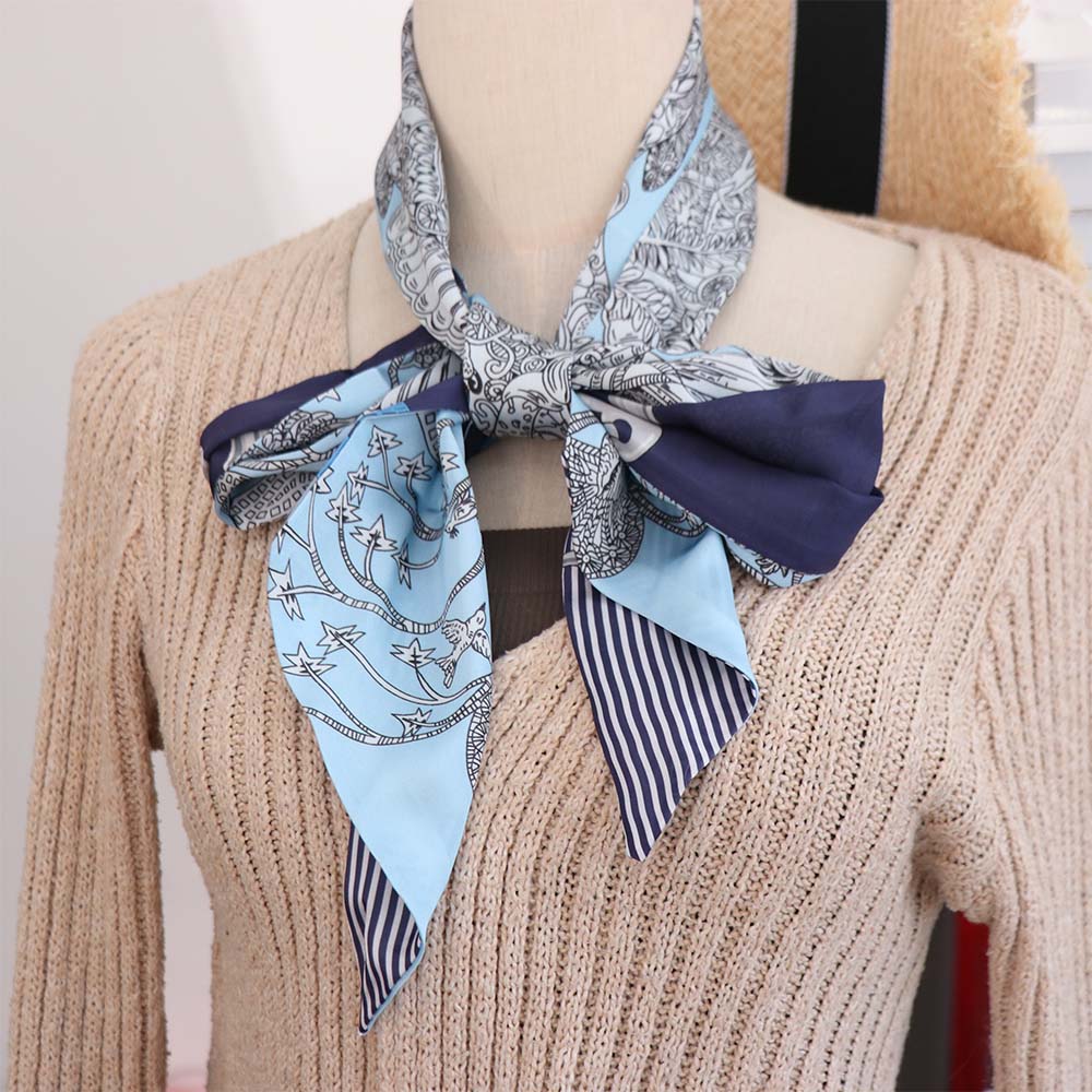 Cashew Nut Print Scarf Headband Thin Long Scarves Luxury Polka Dot Scarf  Head Scarf