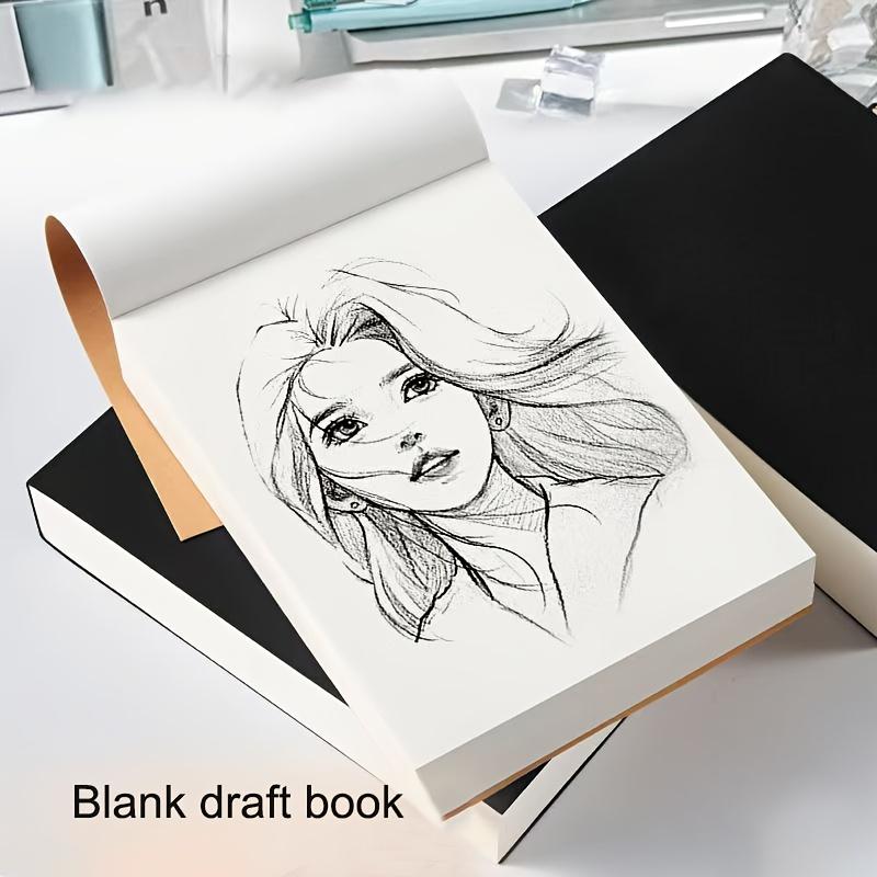 A6 Blank Draft Notebook, 250 Sheets, Easy To Peel Pages, Sketchbook for Painting and Writing