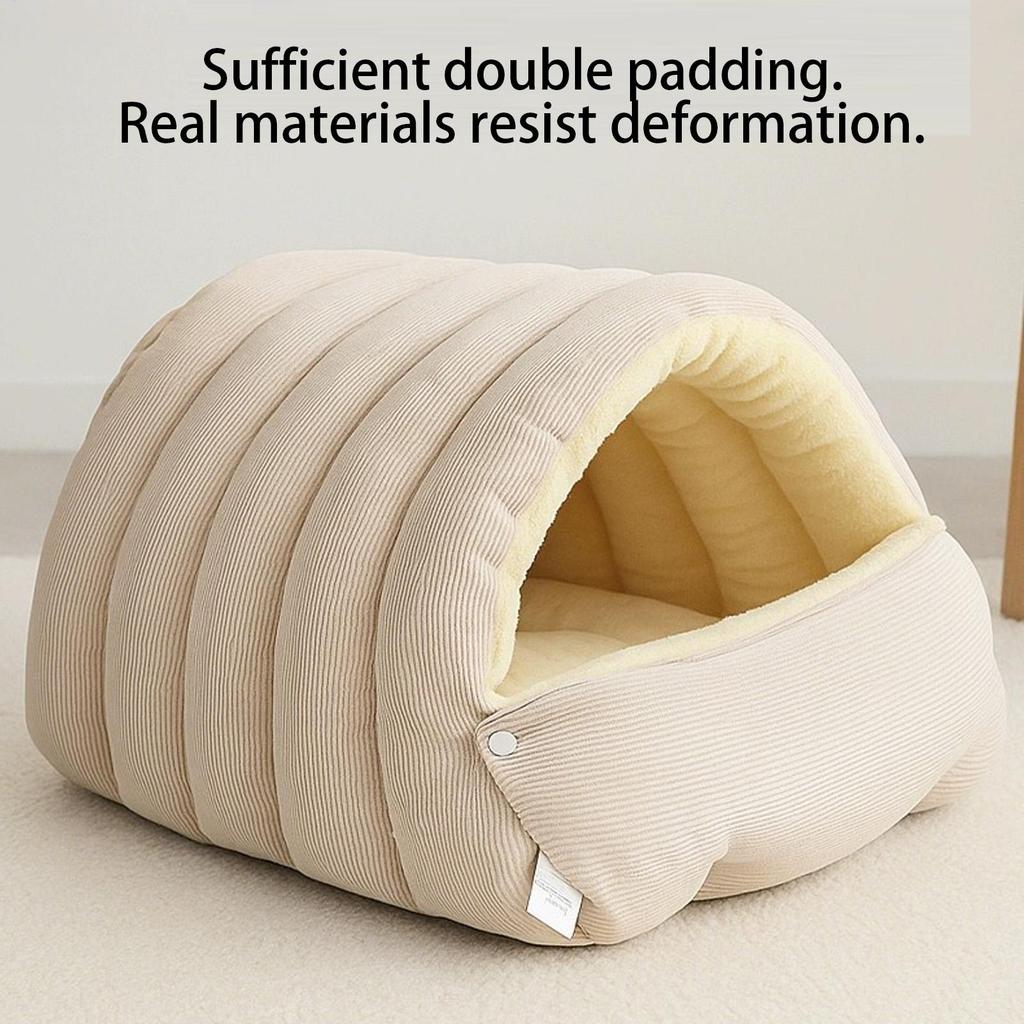 Cozy Cat Bed Tent Soft Pet Nest Cave Warm Sleeping Bag for Cats Dogs Puppies Indoor Outdoor Living Room Winter Pet Supplies