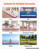 VEVOR Tapis Aérien Gonflable de Gymnastique 5m Tapis d'Entraînement avec Pompe Électrique, Épais de 10 cm Piste de Tumbling Robuste