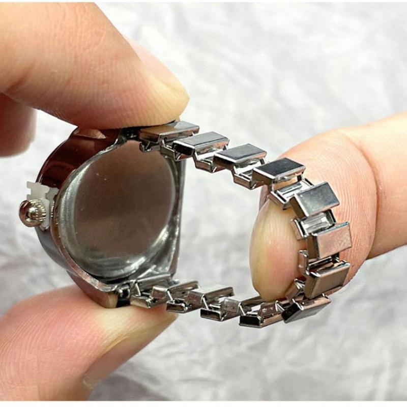 Butterfly Multi- Ring Watch Stainless Steel Alloy Men Women Simple Atmospheric Versatile Fashion Ring Jewelry Party Gifts