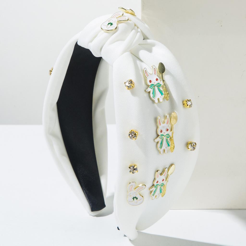 New Easter Diamond Sweet Cute Alloy Rabbit Headband Holiday Hair Accessories