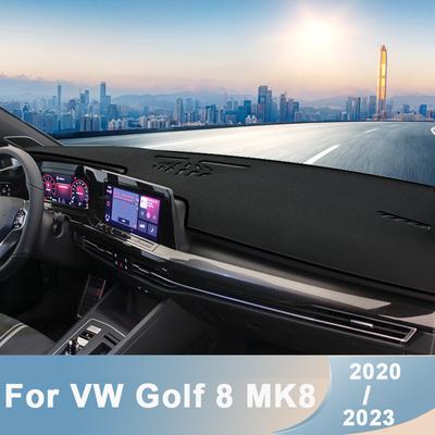 Car Dashboard Avoid Light Pad Instrument Platform Desk Cover Mat Carpets For Volkswagen VW Golf 8 MK8   2022 2023