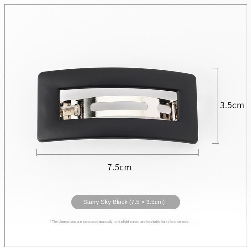 Fashion Matte Snap Hair Clip for Women Hairpin Hairclips Hair Barrette Korean Simple Ponytail Holder Hairgrips Hair Accessories