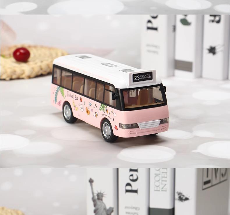 Children's Double-Decker Bus Toy: Convertible Police/Sightseeing Model with Openable Doors, Sound, Light & Inertial Motion