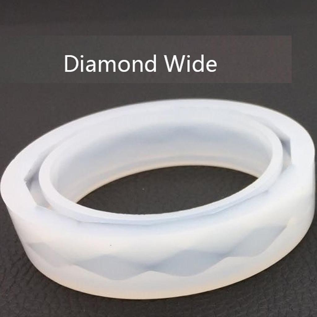 Diamond Surface Mold DIY Ornament Diamond Surface Bracelet Model Bracelet Silicone Crystal Glue Dried Flower Resin