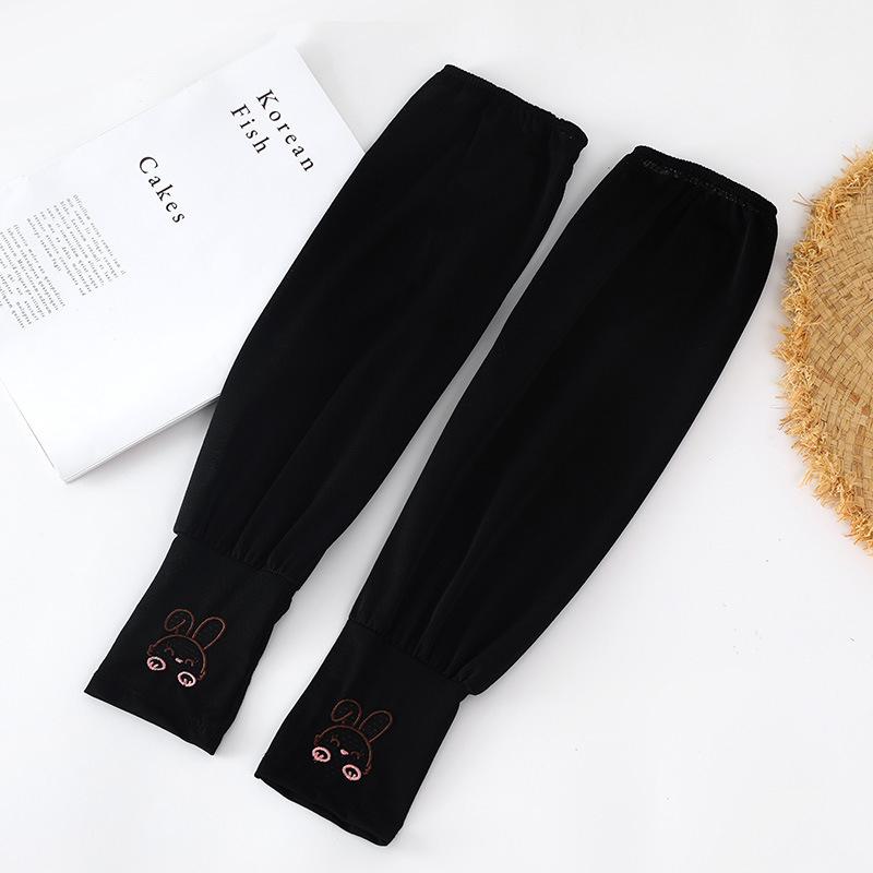 Summer Ice Silk Sun Protection Sleeves Outdoor Driving Uv Protection Rabbit Ice Sleeves Women'S Loose Arm Protection Sleeves