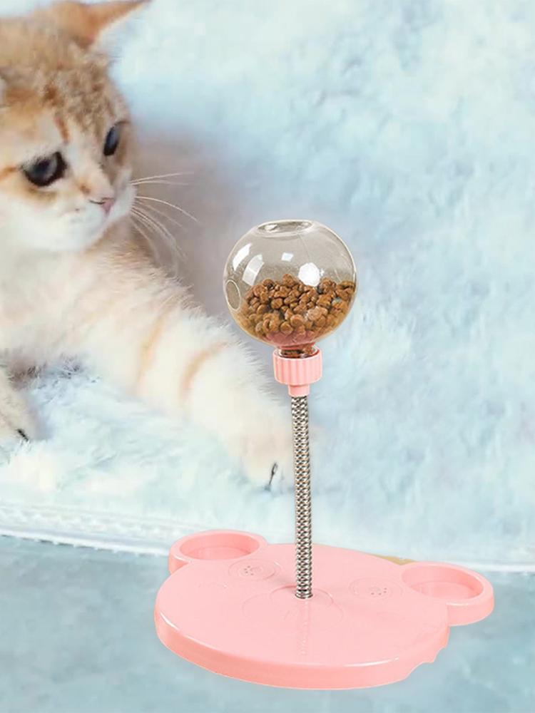 Cat Leaking Food Ball Wear Resist Kitten Interactive Feeder Funny Swing Feeder for Pet Treat Dispenser Accessories
