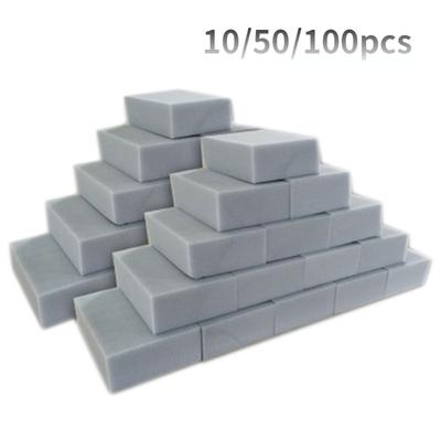10/50/100 pezzi Spugna di melamina Spugna magica Gomma Grigio Bianco Detergente Multifunzionale Pulizia Nano Spugne per la pulizia 10x6x2cm