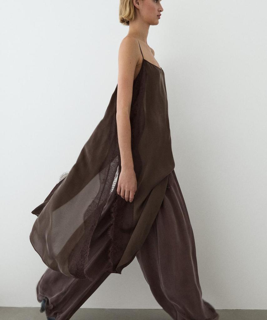 Masimodutti Fluid Skirt Pants Total Look