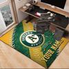 Custom NameAthletics Oakland Emblem Carpet, Indoor Rug, Chair Rug, Living Rooms, Doormat Made From Polyester Home Decor Birthday Christmas Gifts