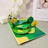 Pop Up Creative 3D Greeting Card Sports Golf Handmade Gift Paper Carving Gifts Thank You Cards For Business