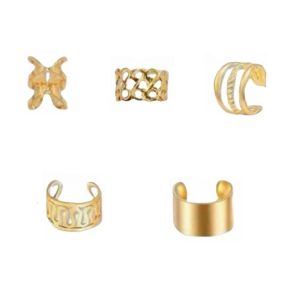 50pcs Hair Braiding Hollow Out Hair Ring Metal Cuff Clips Hair Braid Tubes Dreadlocks Beads Men