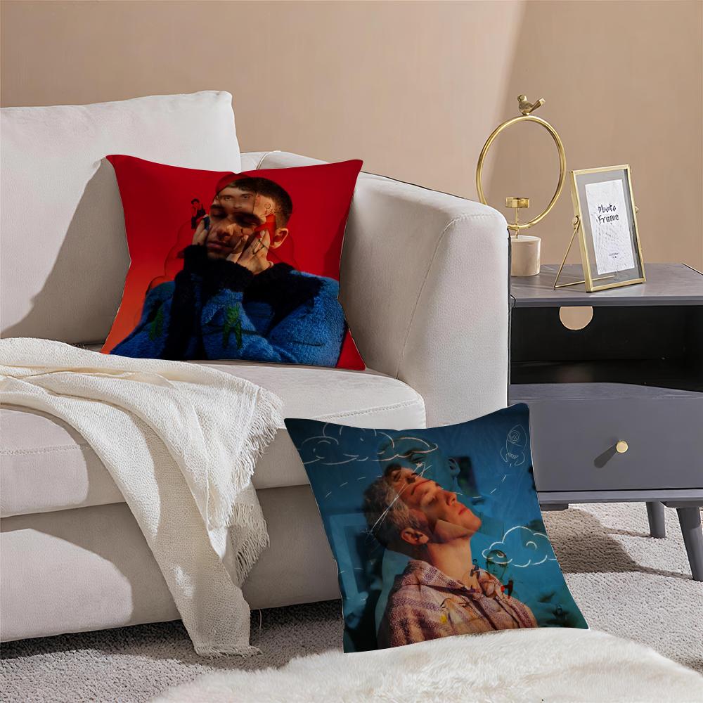 Hot Chill Singer Music L-Lauv Pillow Case Sofa Living Room Bedroom Headboard Backrest Cushion Square Cushion