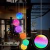 Dimmable Solar Wind Chimes Solar Powered Crystal Ball New LED Light  Outdoor