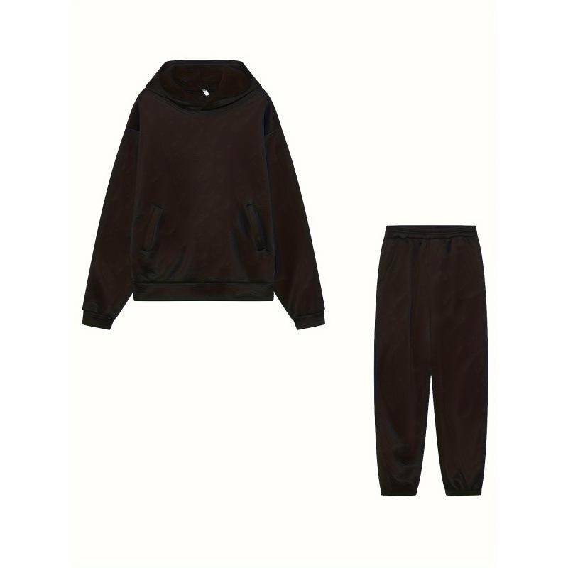 2024 Spring/Autumn Women's Fashion Thick Long-Sleeve Sweatshirt and Pants Set