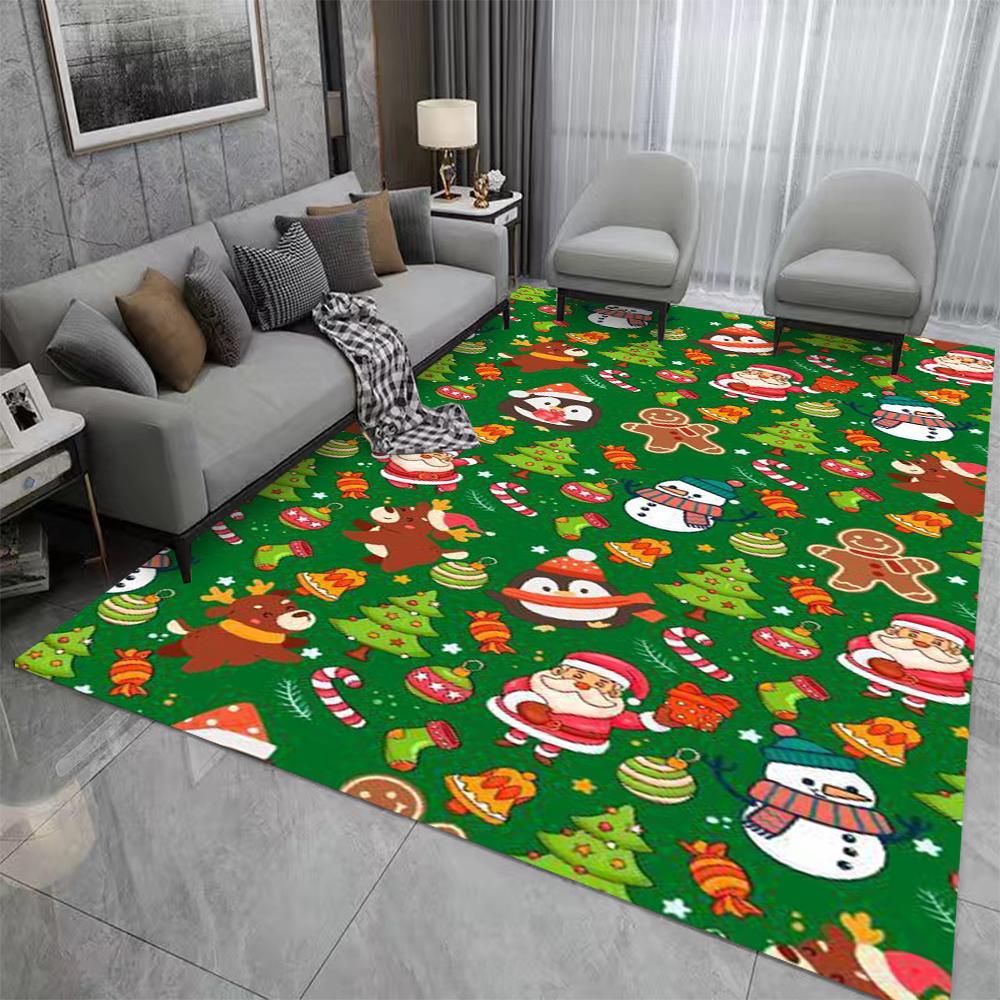 

Счастливого Рождества Подарочный ковер Праздничный ковер для гостиной Мягкий коврик для дивана Уютный декор пола для спальни Праздничный дом Рождественские аксессуары 40x60CM