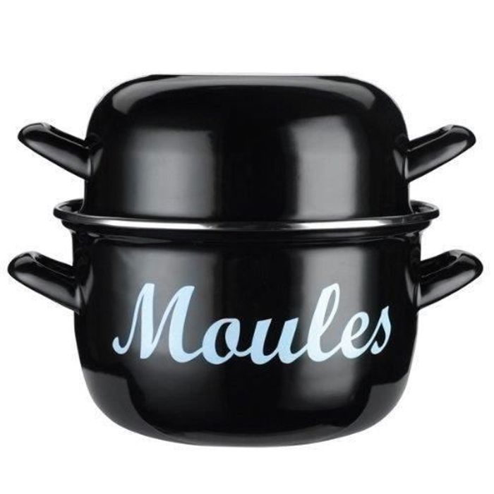 Marmite à moules - kitchen craft - mediterranean - acier émaillé - 18 cm - tous feux compatibles