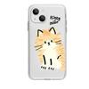 Simple transparent cat iPhone17/16promax creative cartoon Apple 13 mobile phone case simple and cute woman