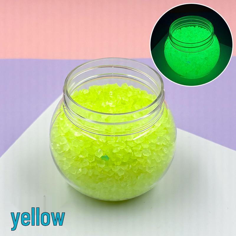 Luminous 3-5mm Sand Stones: Glowing Resin Pebbles for Aquarium, Garden, and Landscaping Decoration.