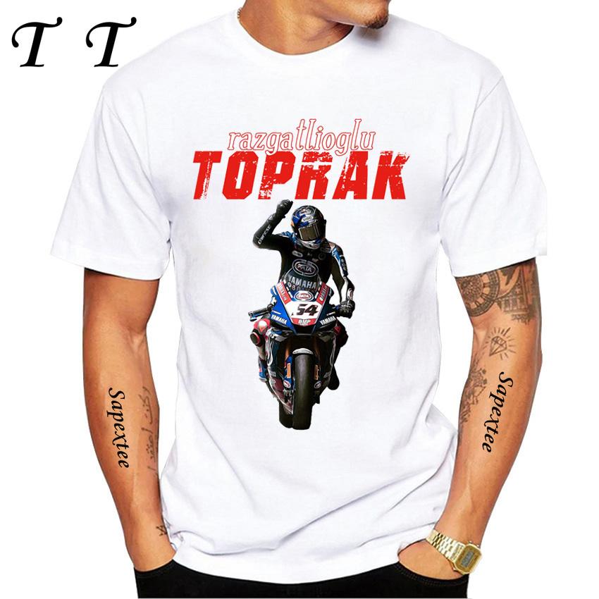 Toprak Razgatlioglu Number 54 Legend T-Shirt Summer Men Short Sleeve Hip Hop Casual Shirt Harajuku Motorcycle Sport White Tees
