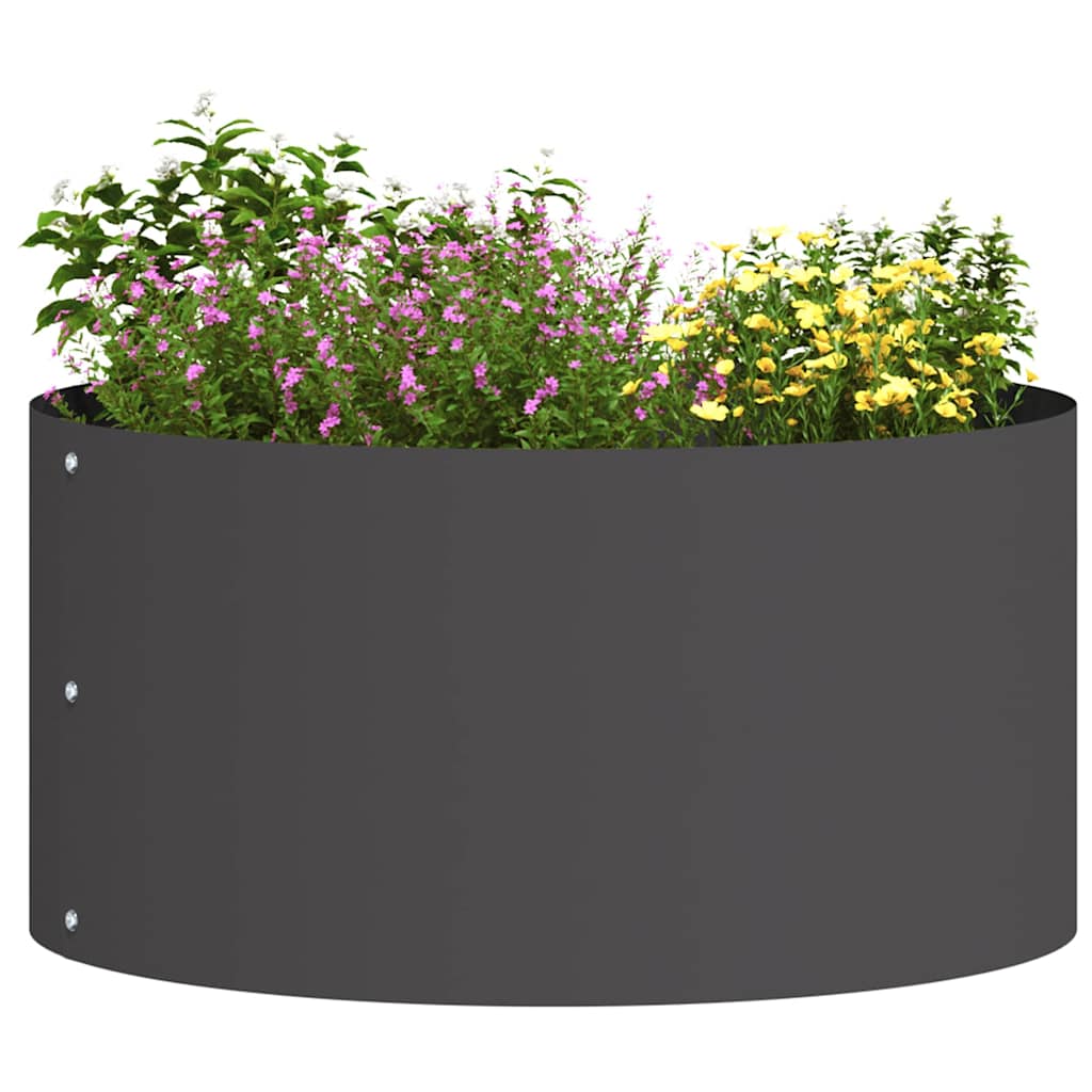 Plant Ring Black 40 X 40 X 20 Cm Cold Rolled Steel