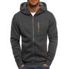 Men's Hot-Selling Zip-Up Fleece Hoodie Jacket
