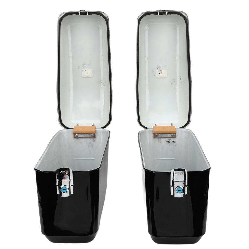 Motorrad-Hartschalen-Satteltaschen 45L Fassungsvermögen Wetterfestes Motorrad-Sattel-Hartgepäckkoffer mit Schlüsseln und Montagekit