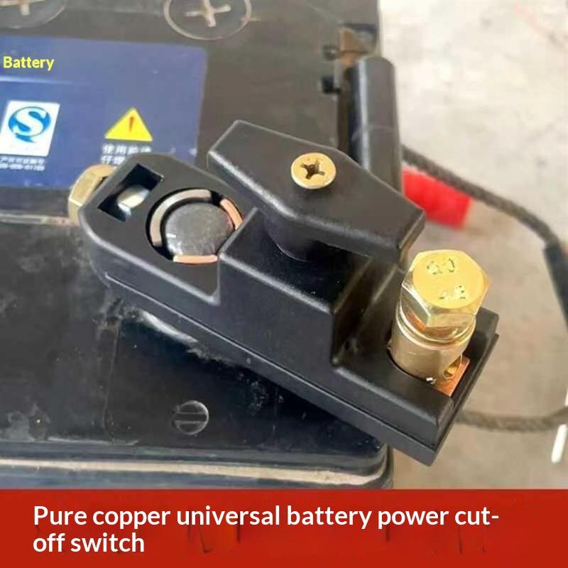 Car Battery Disconnect Switch 12V-24V Brass Conductor Anti-Leakage Cut Off Switch for Off-road Vehicle Yacht ATV Repair