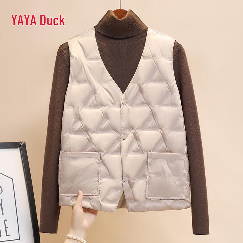

YAYA Women s Lightweight V-Neck Down Vest XL