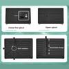 2 Layers Space Saving Dish Drying Rack Countertop Household Dish Storage Holder Kitchen Organizers And Storage With Drainboard