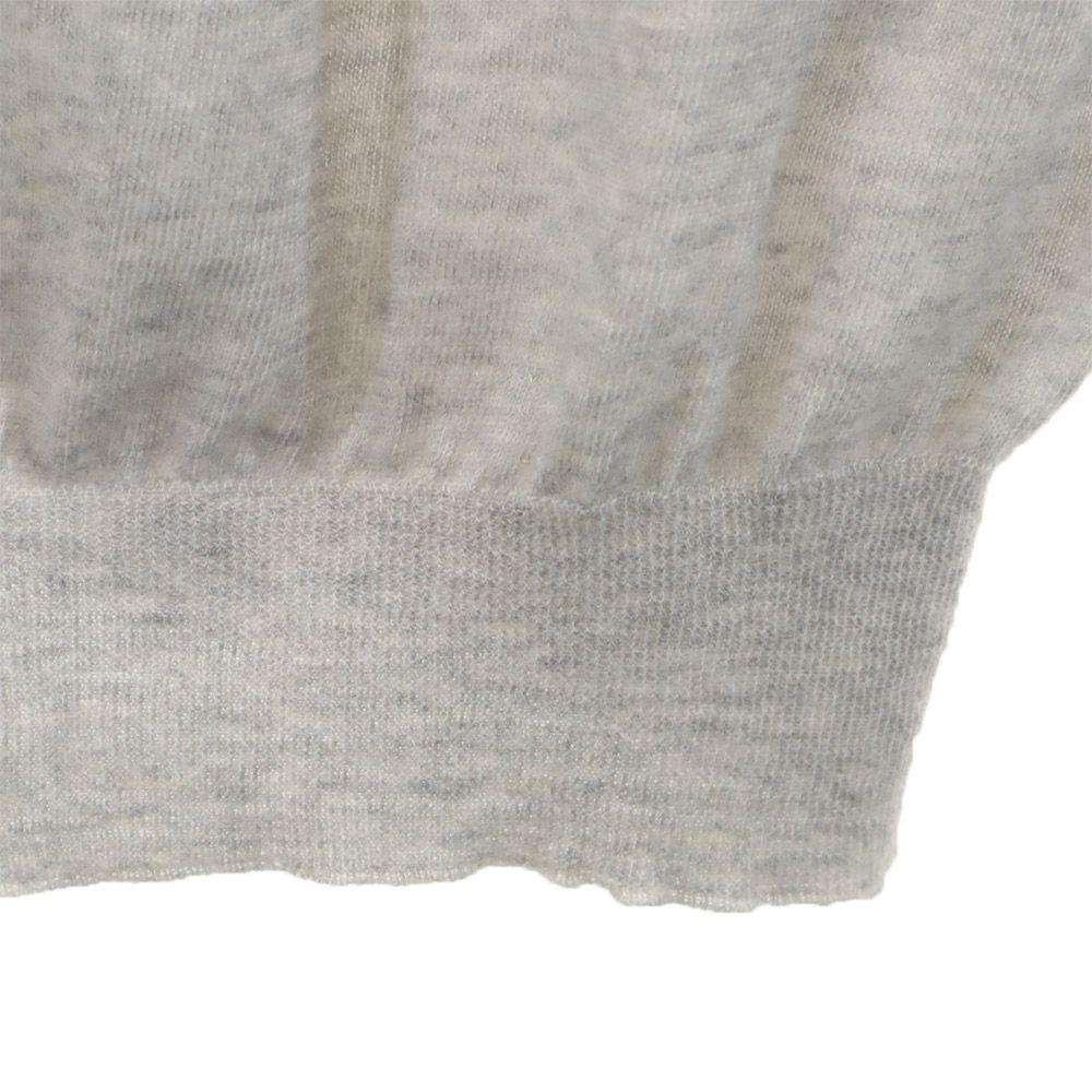 Jil Sander Cashmere 100% Long Sleeve Back Zip Sweater 36 Gray Knit Women Used