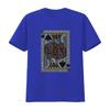 King Card Rhinestone Unisexs T Shirt Vintage Washed Streetwear Stretched Graphic Top For Everyday Wear Comfortable Slightly Homme