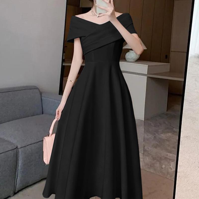 ZANZEA Women Elegant Off Shoulder Sleeveless Casual A-line Dress