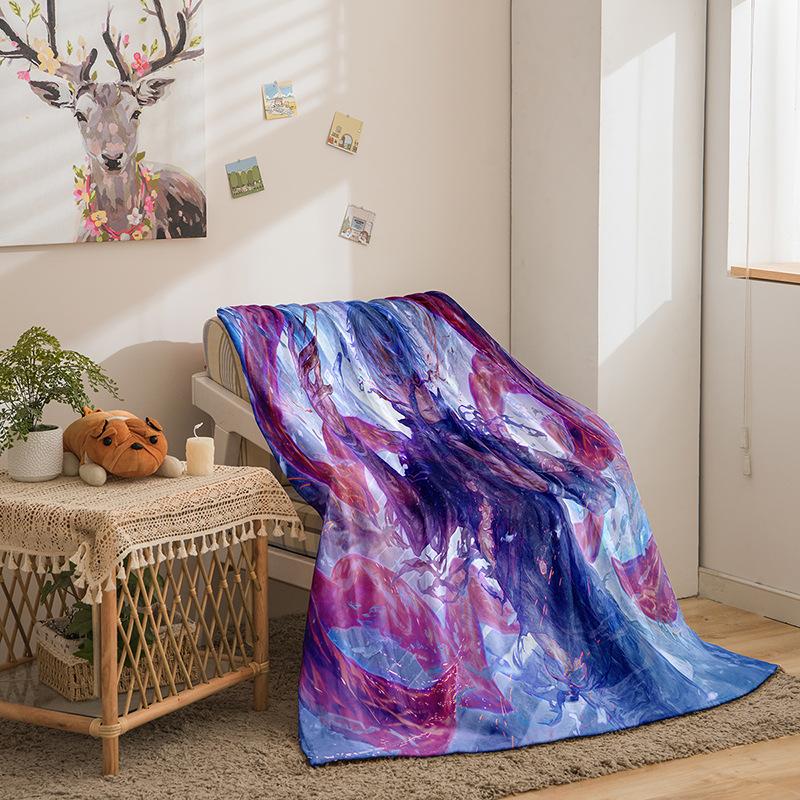 Tokyo Ghoul Series Flannel Blanket 3D Printed Sofa Blanket Thickened Blanket