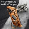 For iPhone 17 Pro Max Bumper Case Alloy Metal Borderless Back Cover with Magnetic Kickstand