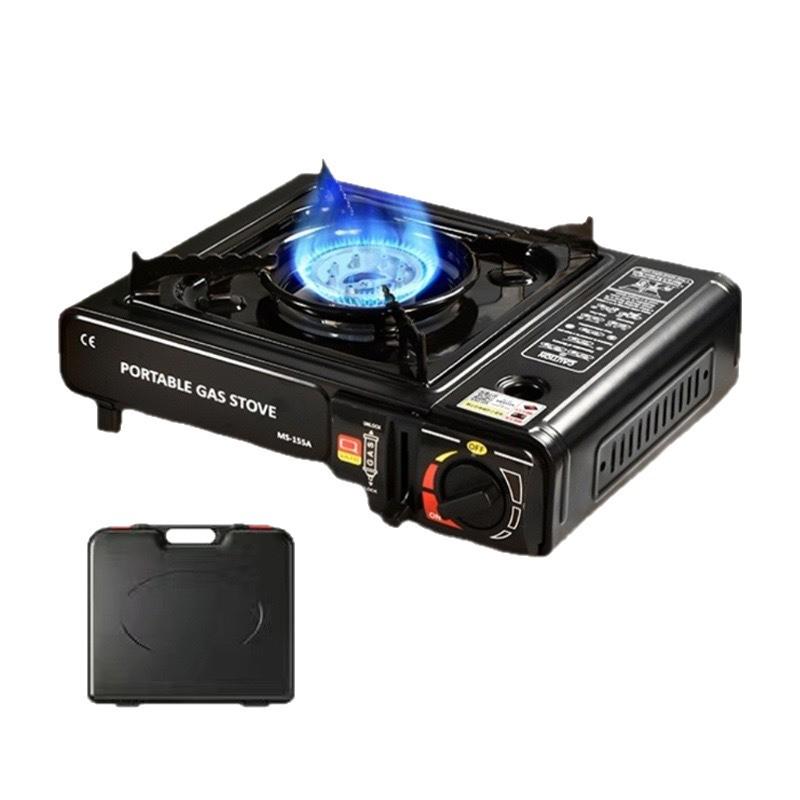 Portable Outdoor Butane Gas Camping Stove & Cookware Set for BBQ and Hot Pot