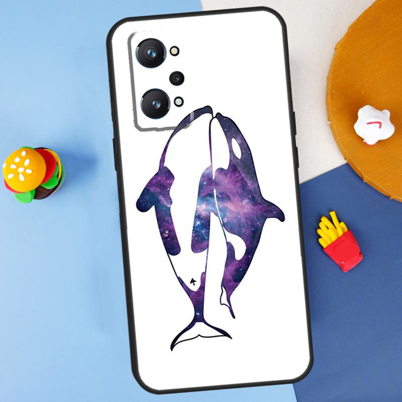 Orcas Whale For Realme 11 10 12 13 14 Pro Plus GT 5 6 6T GT7 Pro C61 C53 C51 C21Y C25S C55 C67 C75 Case