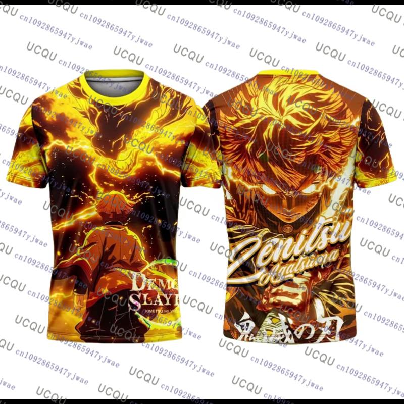 Bandai Anime Demon Slayer Tshirt Nezuko Kamado 3D Print Mens T Shirt Casual Streetwear Anime Fans Bandai Cosplay Tshirt