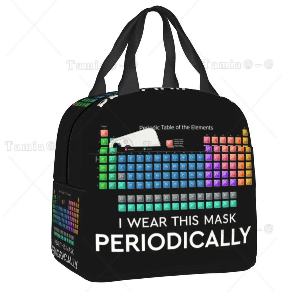 Chemistry Lover Insulated Lunch Bag for Women Resuable Science Laboratory Technology Thermal Cooler Lunch Box Kids School