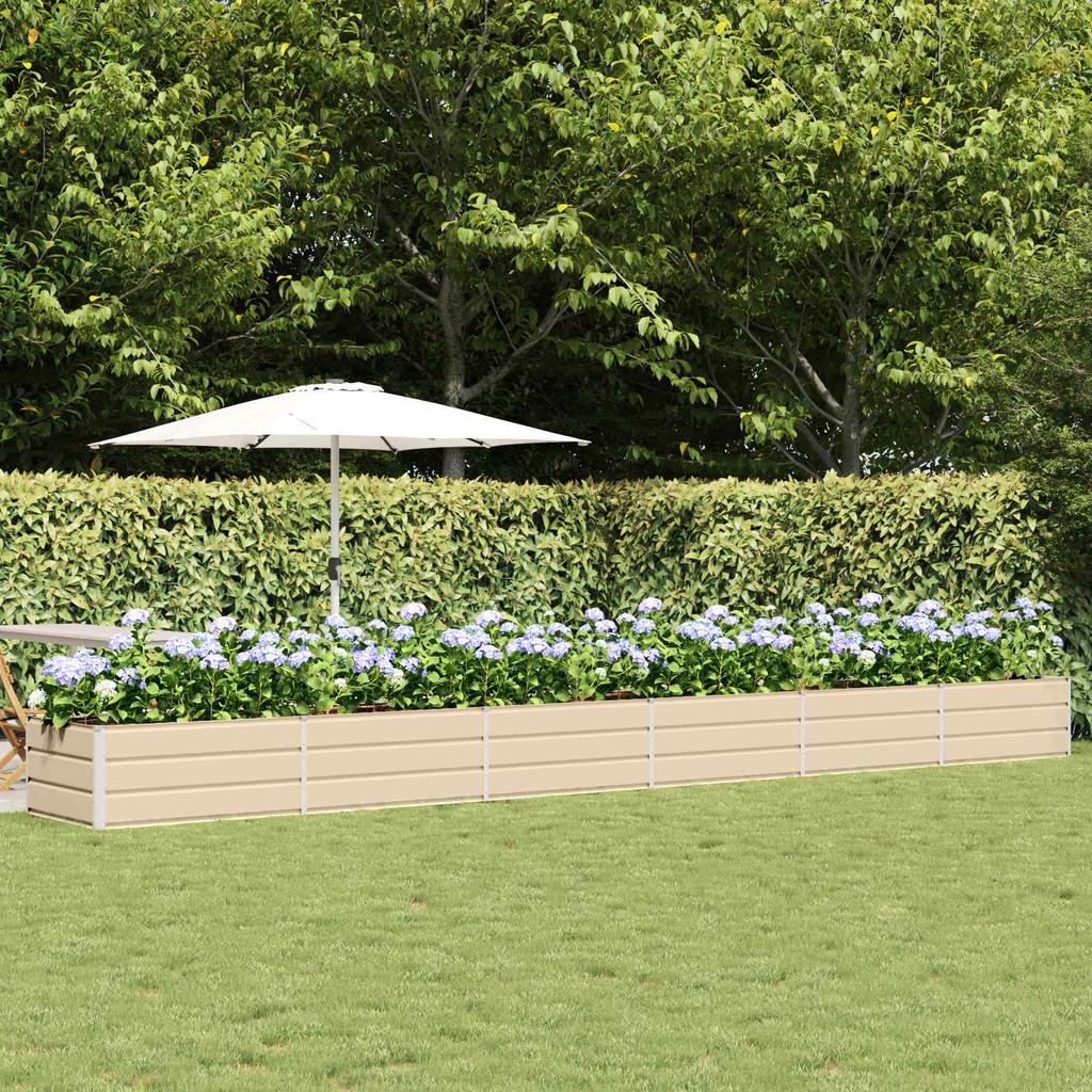 Ivory Planter Box 600 X 80 X 45 Cm Steel