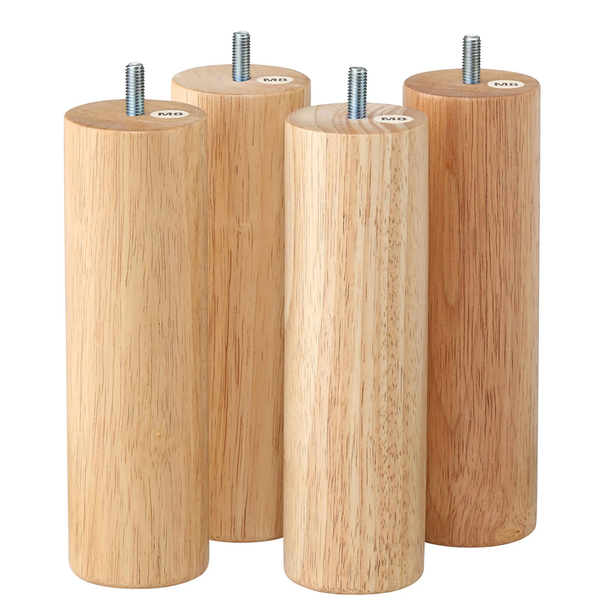 

MUJI Wooden Natural Set of 84410543 Legs, 20cm, (M8), 4,
