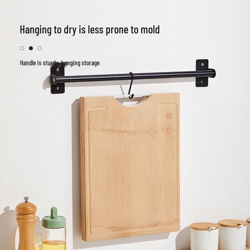 COOKER KING Natural Thickened Bamboo Cutting Board