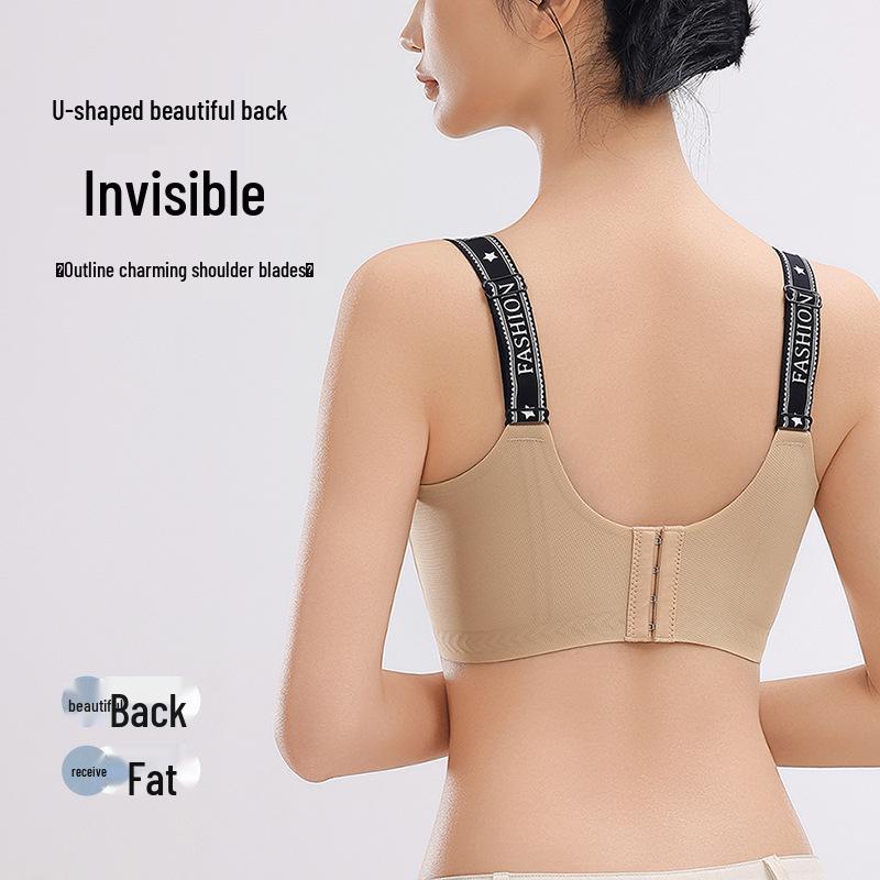 Women's Postpartum Anti-Sag Maternity Bra with Supportive Cups & Stylish Back Design