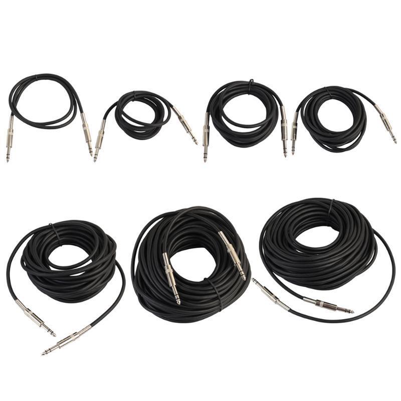 1M//1.8M//3M//5M 6.35mm Male to Male Audio Stereo Cable for Electric Guitar Mixer
