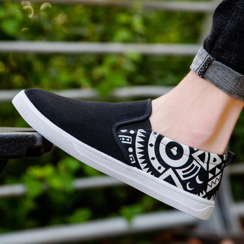 

Casual shoes men s shoes with cow tendon sole men s casual shoes comfortable and breathable student Korean canvas shoes 39 білий